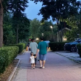 晚饭后散步