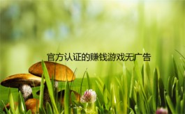 真实有效的赚钱游戏，无广告官方认证的赚钱小游戏